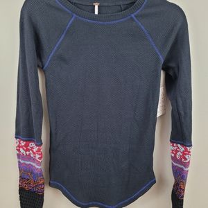 NWT Free People In the Mix Cuff Top size S